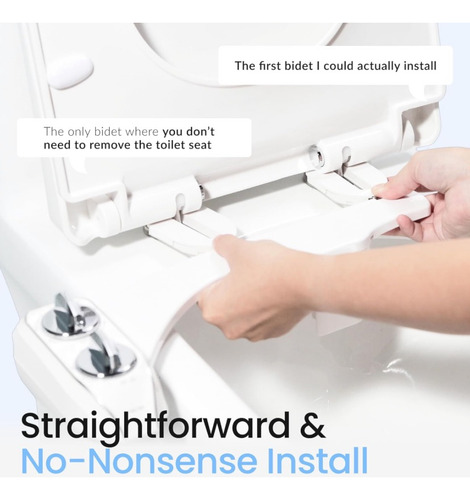 Luxe Bidet Neoplus185sww - Funda Blanca Inodoro Blanco
