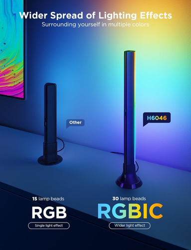 Govee Tv Backlight 3 Lite Kit, 11.8 Pies Rgbicw Wi-fi Tv Led