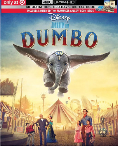 Dumbo 2019 Disney Target Pelicula 4k Ultra Hd + Blu-ray 