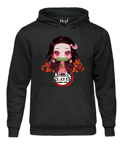 Polerón Canguro Nezuko Chibi, Niñas/os Jóvenes