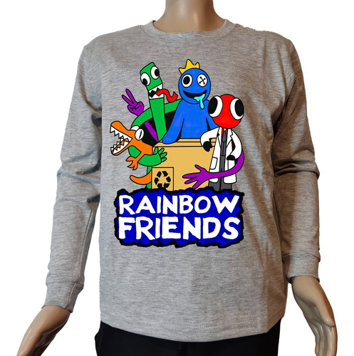 Camiseta Remera Rainbow Friends Manga Larga