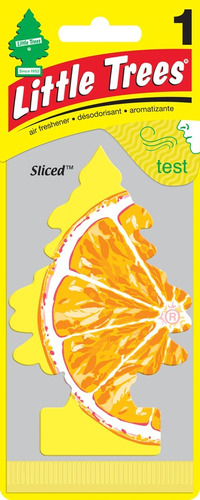 Ambientador Little Trees Sliced (naranja) X 4 Unid