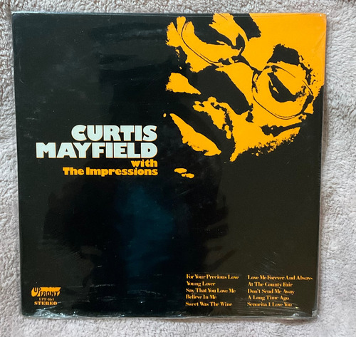 Curtis Mayfield With The Impressions Vinilo Año 1968 Sellado