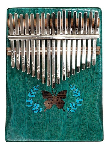 Mbim Kalimba Dedo Polegar Piano Portátil 17 Teclas