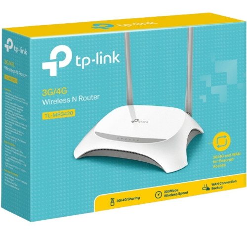 Imagen 2 de 2 de Router Inalambrico N Tp-link Tl-mr3420 3g 4g 300mbps