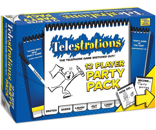 Juego De Mesa Para Fiestas, Telestrations De 12 Jugadores