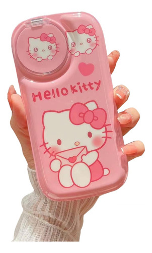 Case Kitty Espejo + Mica Cristal Para iPhone 13 Pro