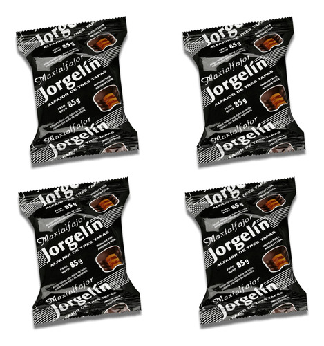 Jorgelin Alf Triple Chocolate Con Ddl Maxialfajor Pack X 4 U