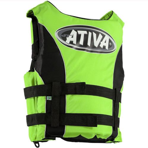 Colete Salva Vidas Esportivo Ativa 55 Homologado Jet G Verde