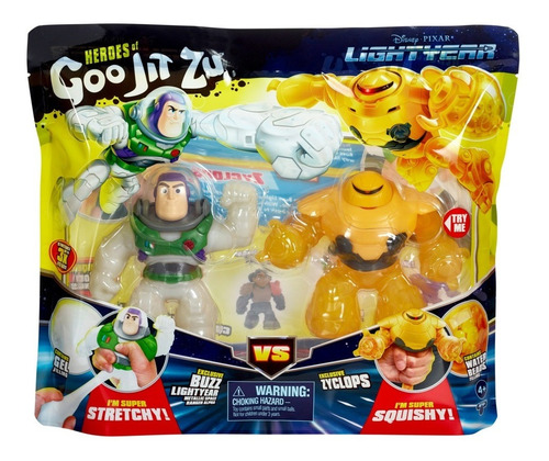 Boneco Buzz Lightyear Vs Zyclops 2cm Goo Jit Zu 3166 - Sunny