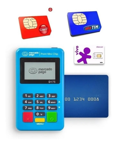 Máquina Point Mini Chip E Wi-fi + Mini D150 E Frete Grátis !