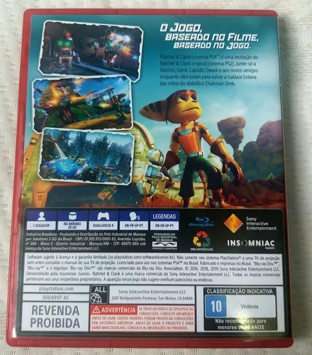 Jogo de PS4 Ratchet e Clank (MÍDIA FÍSICA)