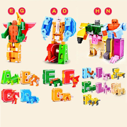 Juguetes De Deformación De Letras Robots Robots Transformand