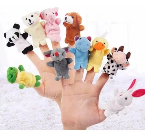 Imagen 8 de 10 de Títeres De Dedo Animales Set X10 Estimulación Niños Lenguaje