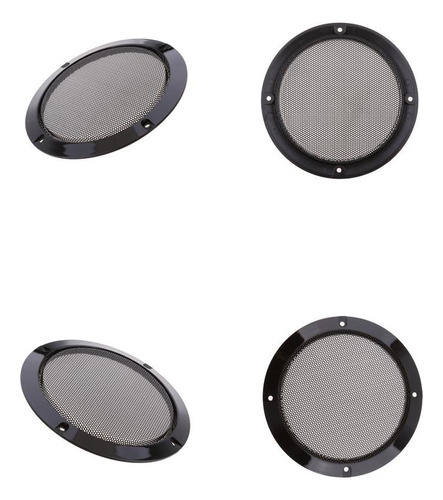 4 Piezas De 6.5 Pulgadas, Parrillas Para , Funda Circular