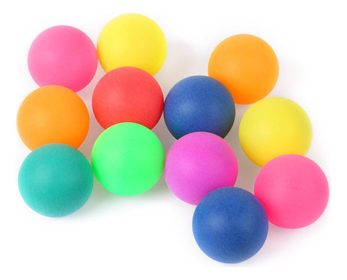 Paquete De 12 Pelotas De Ping Pong De Colores, Mesa De Entre