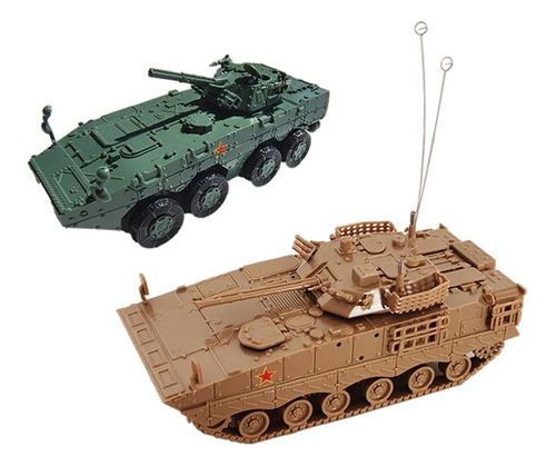 Juego De 2 Maquetas De Vehículos 4d Puzzles Tank Model Colle