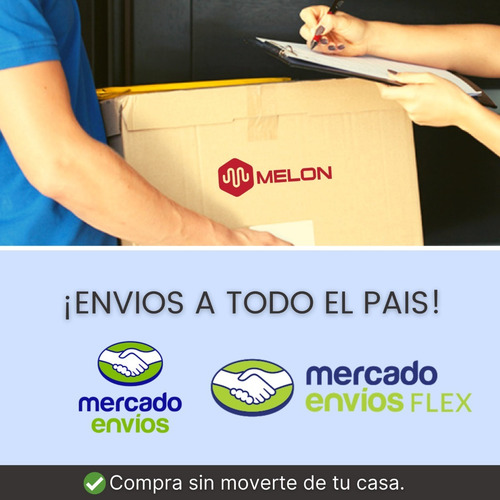 Imagen 7 de 8 de Altavoz Parlante Melon Bluetooth 2woofer 12pulgadas Luces