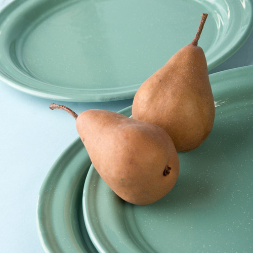 Juego De Plato Principal De Peltre, 6 Piezas Menta