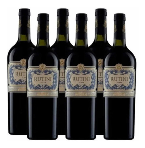 Vino Rutini Syrah 750ml Caja X6 s