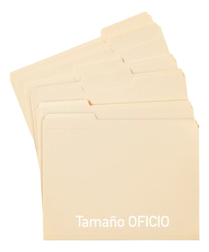 Folders Tamaño Oficio Color Crema Paquete Con 100 Pzs
