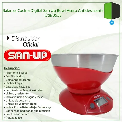 Balanza de cocina san up 3555 clearance