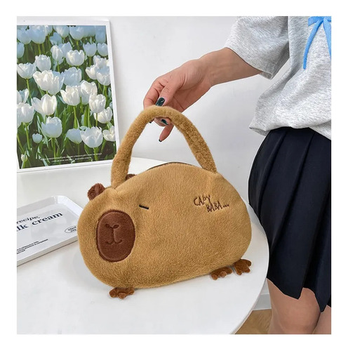 Lindo Bolso De Bolso De Capybara Kapibala Plush Capybara