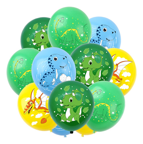 Globos Dinosaur Fiesta Temáticos Para Cumpleaños 20pcs