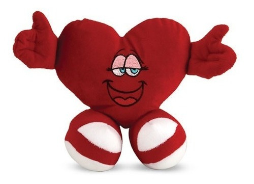 Coração De Pelúcia Tênis Vermelho 38 Cm Antialérgico