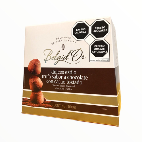 Trufas De Chocolate Belga Espolvoreadas Con Cacao 908g | MercadoLibre