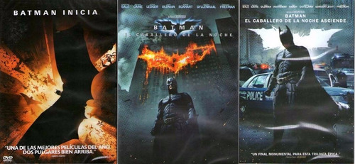 Dvd X 3. Trilogía Batman. Christopher Nolan | MercadoLibre