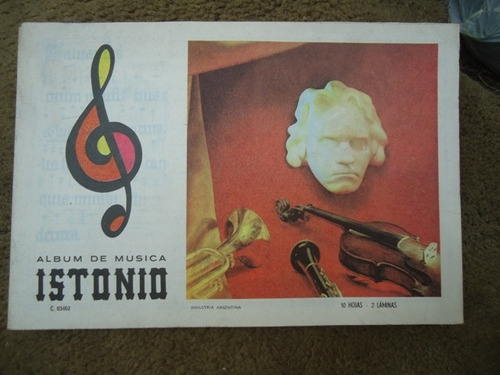 Album De Musica - Istonio - 10 Hojas Pentagramadas Impecable