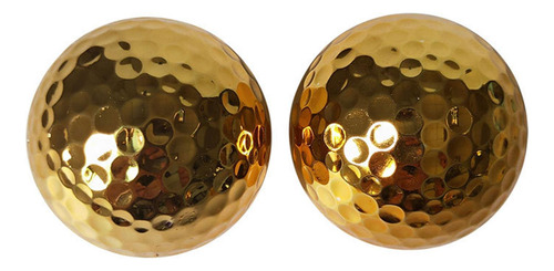 Pelotas De Golf Doradas De Doble Capa, Pelotas Cantidad 6