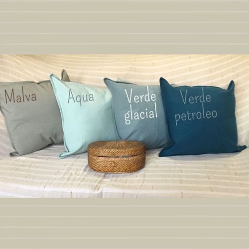 Imagen 2 de 8 de Set 5 Funda De Almohadón 40x40 Tusor Nórdicos Decorativo