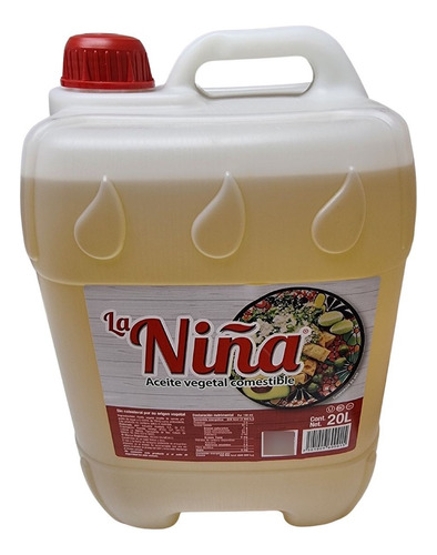 Aceite Vegetal 20 Litros La Niña, Ideal Para Cocinar, Freir