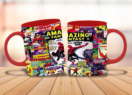 Taza Spiderman Comics
