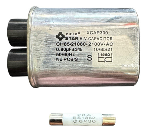 Capacitor Microondas Universal 0.8 Mf 2100v 4 Terminale Ch85