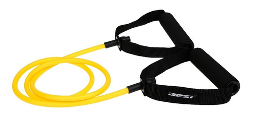 Banda Elastico Resistencia Best Power Fitness 130097 15 Lbs Con Arnes Fama Color Amarillo