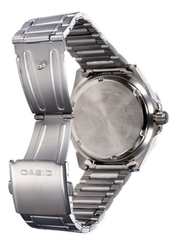 Reloj Hombre Casio Duro Mdv-106dd-1a3v. Marlin 200m Malla Plateado Bisel Azul/rojo Fondo Negro