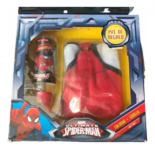 Estuche Toalla+colonia Para Niño Del Hombre Araña