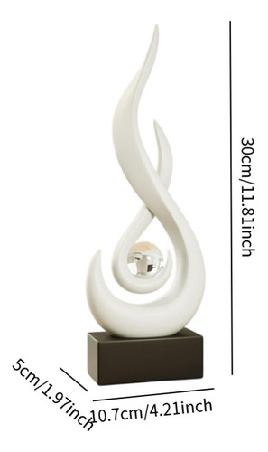 Estatua Abstracta De Fuego, Adorno De Escritorio,