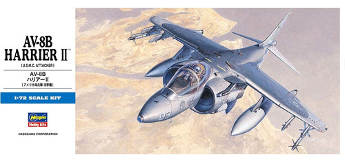 En Stock Modelismo Avion 1/72 Harrier Av-8b Raf Hasegawa