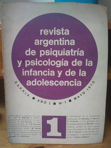 Revista Argentina De Psiquiatria Y Psicologia De La Infancia
