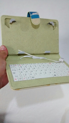 Capa Mini Teclado P/tablet 7 E 8 Pol Cabo Mini Usb V8