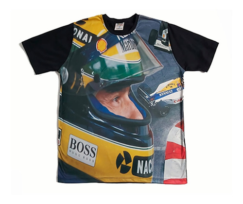 Camiseta  Ayrton Senna  Capacete, Personalizada