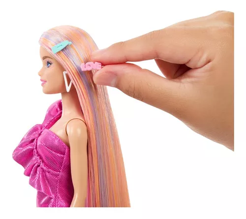 Boneca Barbie Totally Hair Cores de Neon Sortido HKT95 - Star Brink  Brinquedos