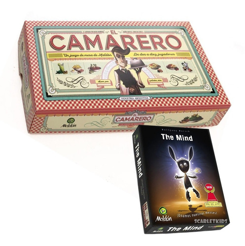 The Mind + El Camarero Juego De Mesa Maldon Scarlet Kids