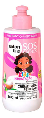 Crema De Peinar Rizos Control Volumen Salon Line Kids 300ml