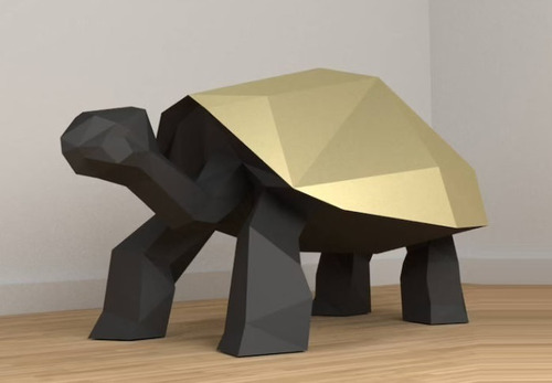 Papercraft Para Armar Tortuga Terrestre Cuerpo Completo