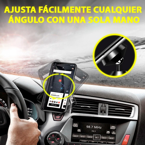Mox Soporte Base Magnético Para Celular Auto 1hora
